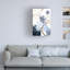 Floral bleu 3 sur toile