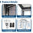6X8ft Walk-In Outdoor Greenhouse With Polycarbonate Panels, Sturdy Aluminum Frame, Adjustable Vents, And UV Protection For Year-Round Planting