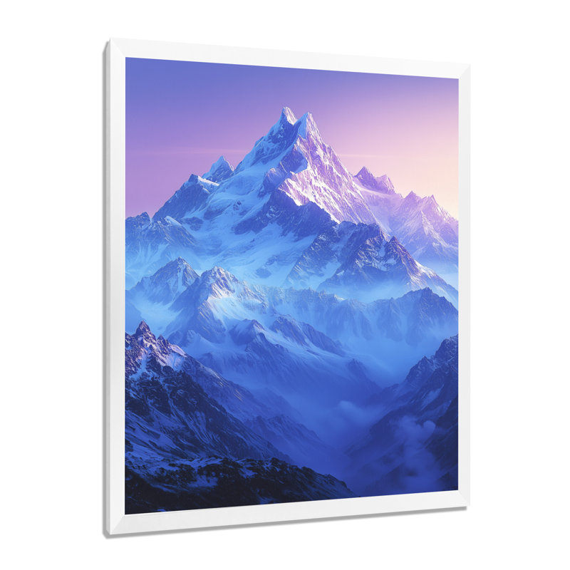 Gracielle - Landscapes Wall Art, H 32 po x l 16 po, Impression d'un seul cadre photo sans passe-partou, Blanc