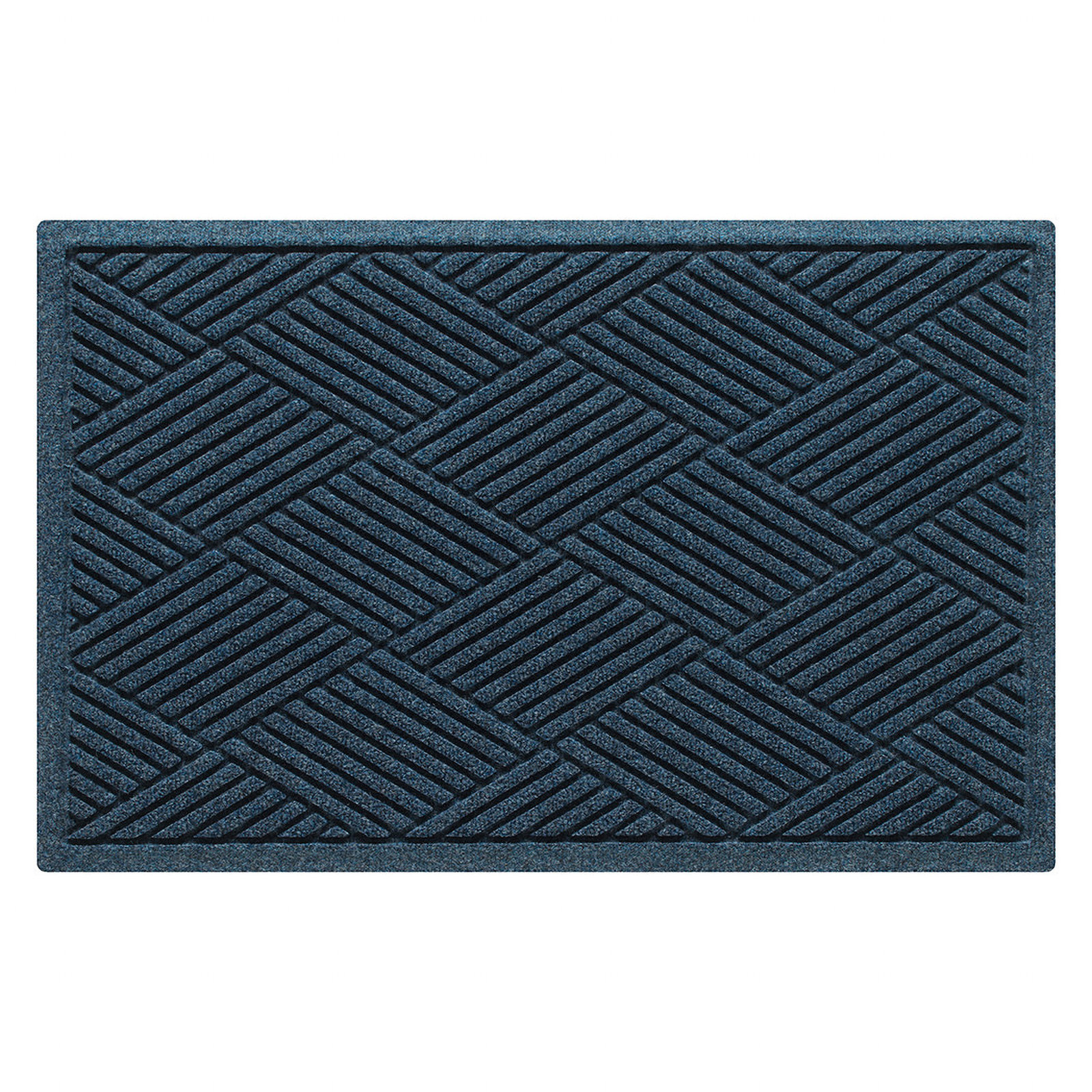 WaterHog® Diamonds Non-Slip Doormat, Navy, Rectangle 2' x 3'