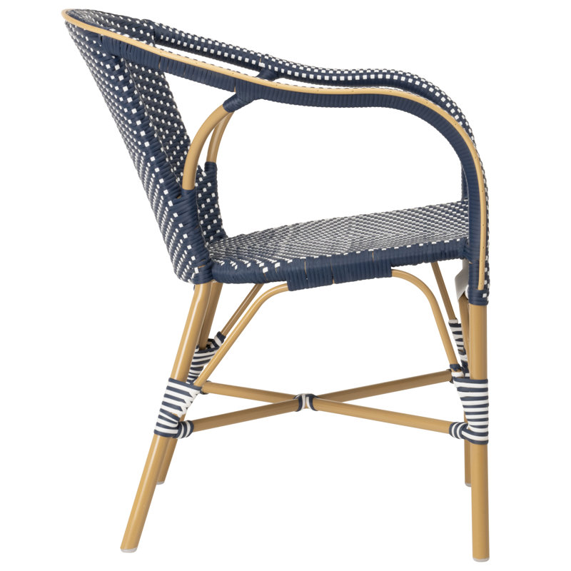 Chaise de salle à manger d'extérieur Madeleine, Amande