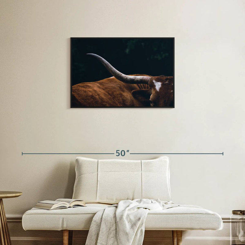 Cow Texas Longhorn, 21" H x 31" W
