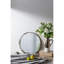 Grand plateau miroir argenté D18x2 "Valentina-125944250