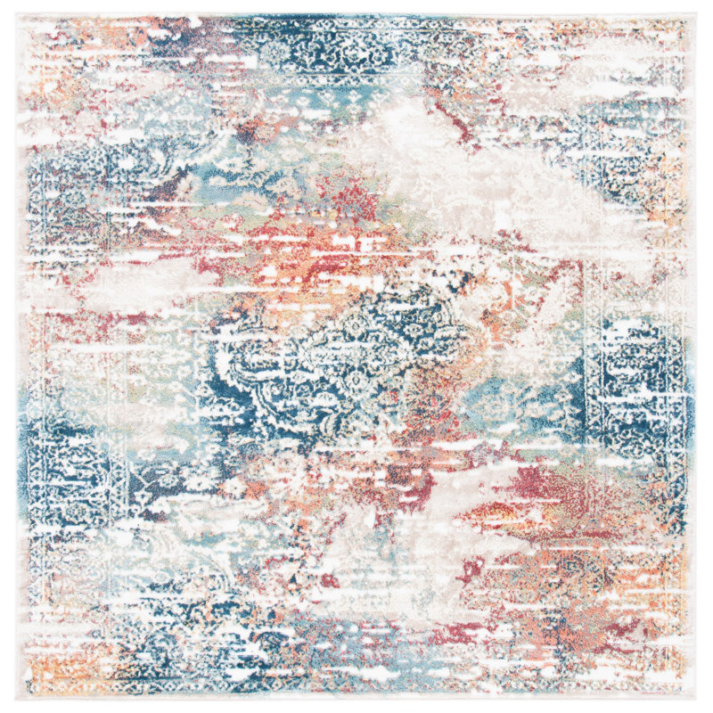 Skyler Performance Oriental Rug, Square 6'7"