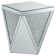 Edie 3-Piece Mirrored Coffee And End Table Set Silver
