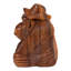  Handmade Pensive Orangutan Wood Sculpture