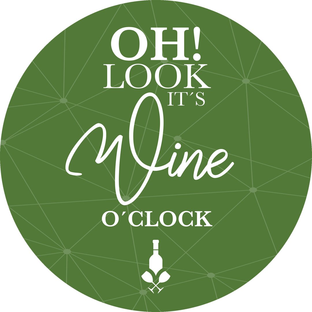 Glasbild It's Wine O'clock