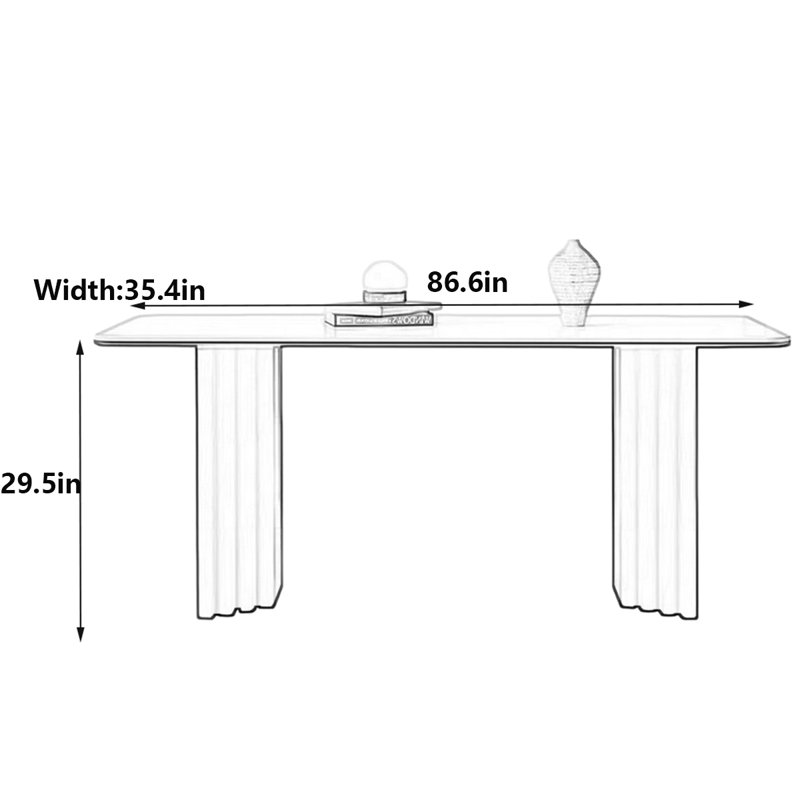Marston, 29.5"H x 86.6"L x 35.4"W