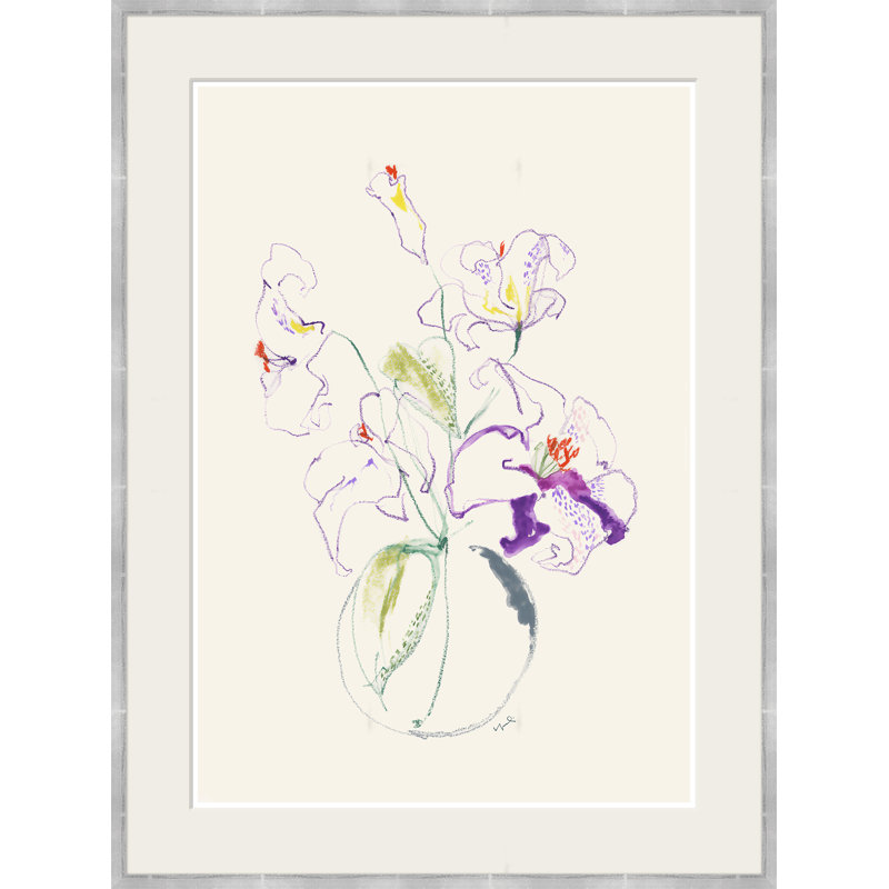 Arrangement In Purple Painting by Yuki Osada