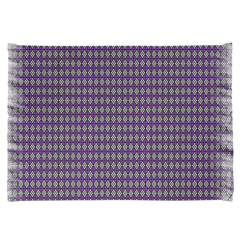 Tapis mauve à motif de losanges classique Mcguigan, Oui