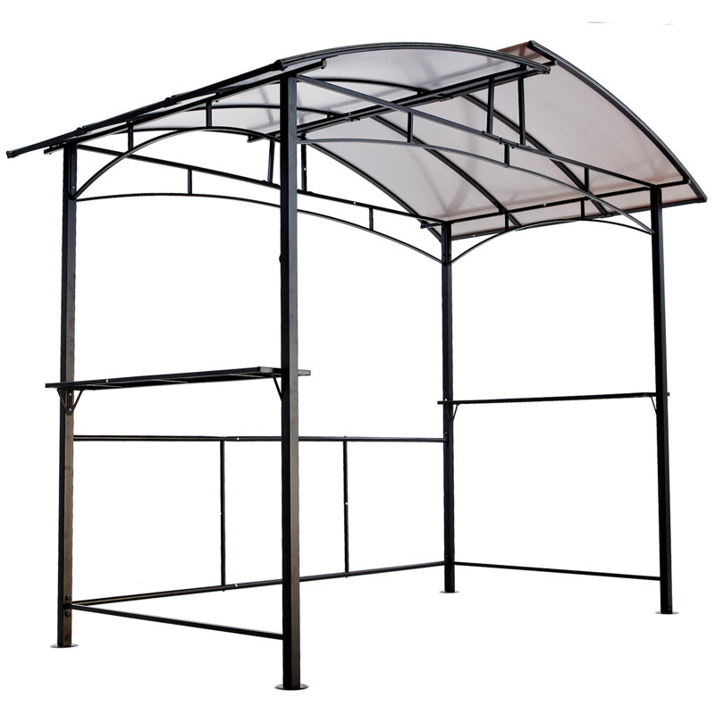 9 pi. L 5 pi. D Pavillon de jardin en métal