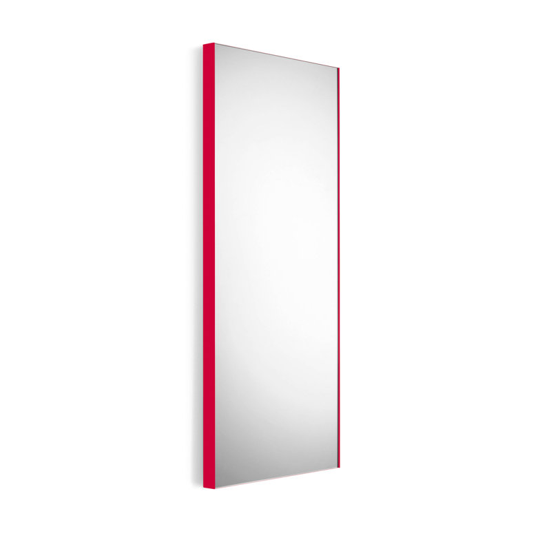 Speci Metal Flat Wall Mirror, Fuchsia, 37.8" H x 23.6" W