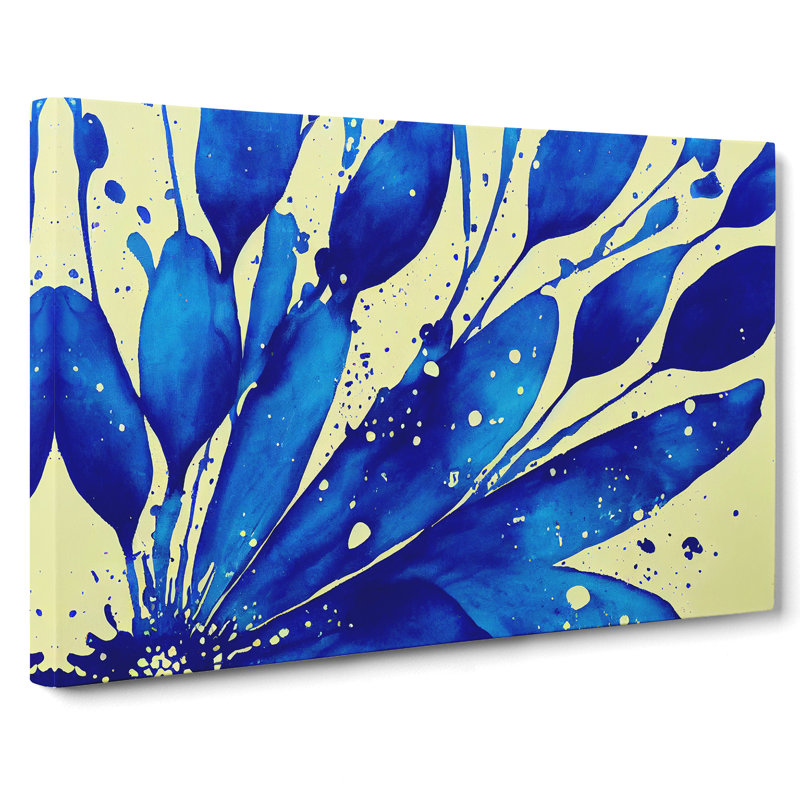 Bluebell Flower Splash Vol.1 Abstract - Wrapped Canvas, 50cm H x 76cm W x 3cm D