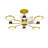 45.3" LED Ceiling Fan with Light and Remote,with Starry Sky-250608411
