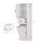 Grande armoire de rangement moderne - compartiment inclinable, tablettes réglables-116117404