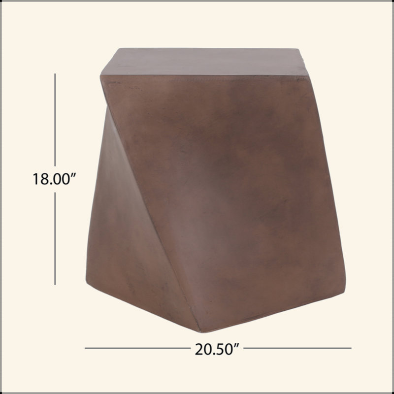 Charmante table d'appoint en béton légère au design exquis pour la décoration intérieure