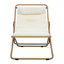Chaise pliante d'extérieur 2 pièces, chaise de patio enveloppée de rotin avec dossier réglable, coussin épais et appui-tête amovible-9784015