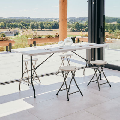 Raydin 4 - Person Patio Dining Set with Rectangular Table
