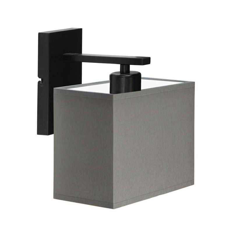 Atnhony Armed Sconce, Black, Grey