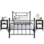 Ensemble de chambre avec lit plateforme 3 pièces Kempst-921402598-921402603