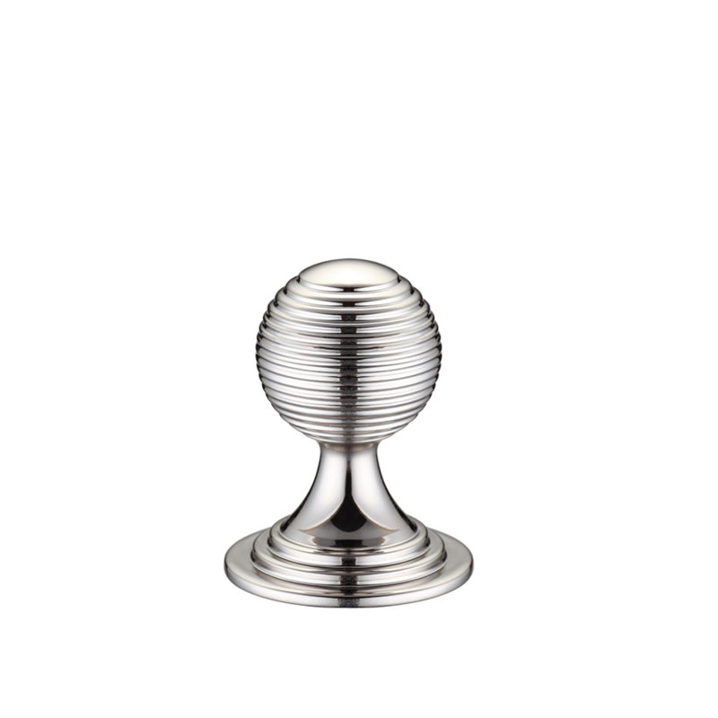 25mm Diameter Round Knob, Polished Nickel