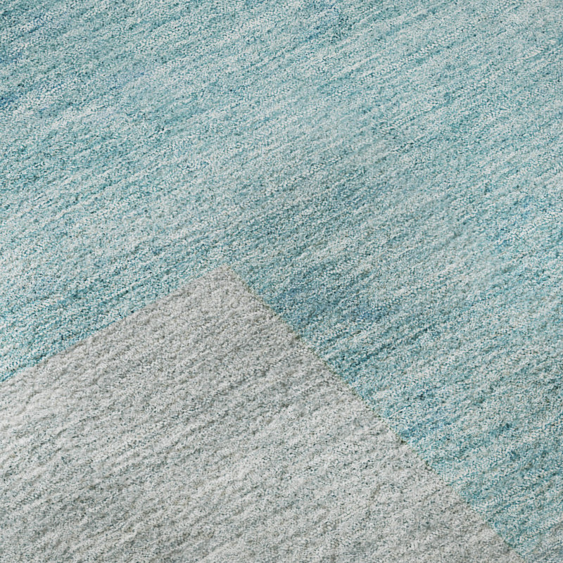 Premium Machine Washable Prisco Teal Rug, Runner 2'3" x 7'6"