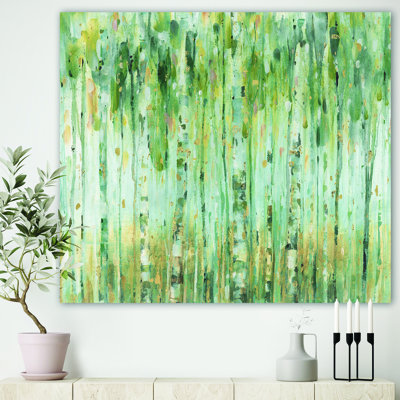 «The Birch Forest II», reproduction d'art sur toile tendue