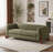 82Inches Boucle Sherpa Sofa -Olive Green-1917217067
