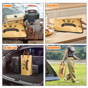 BBQ Blanket for Resting Meat, Meat Resting Blanket for Turkey, Pork Shoulder, Beef, Reusable Grilling Meat Insulated Resting Bag, Gifts for BBQ Lovers