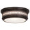 Plafonnier encastré Deep Patina avec abat-jour en verre blanc givré | Homologué UL | Douille moyenne E26 | 40 W maximum | 11,75? Largeur et 4,25 po Hauteur