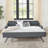 Twin Size Upholstery Daybed With Twin Size Erectable Trundle And USB Charging Design