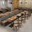 Banquette de restaurant en similicuir