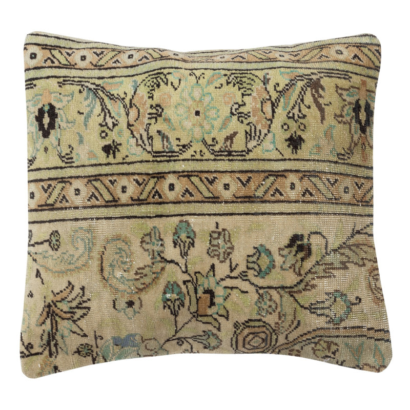 Housse de coussin en laine turque faite à la main 20 po x 20 po. Oreiller de tapis fait à la main. Coussin Rustic, Simple
