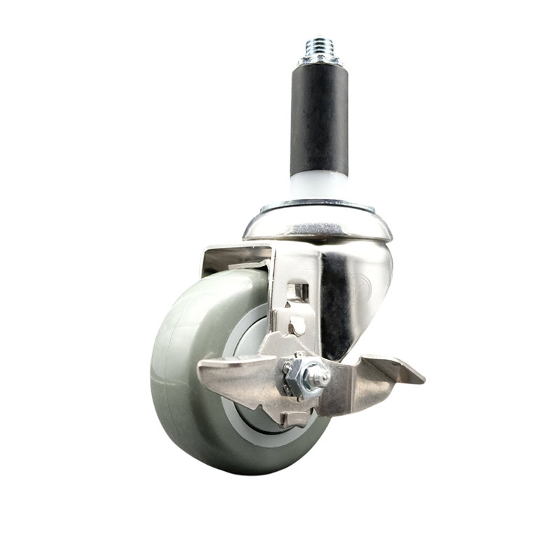 Polyurethane Casters, Gray