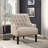 Bania 28" Modern & Contemporary Accent Chair - Chenille Accent Chair Elegant Button-Tufted Back, Dacron Wrapped Seat Cushion-1121311431