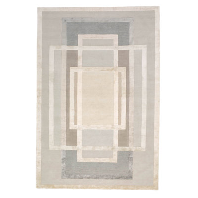 David Rockwell Platinum Metallic Area Rug