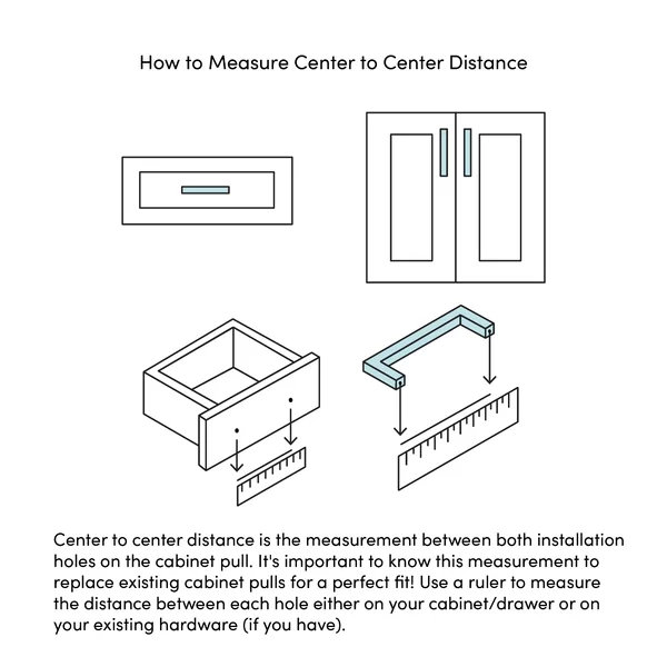 7 9/16" Center to Center Bar/Handle Pull Multipack
