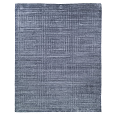 Castelli Geometric Area Rug in Light Silver