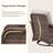 Gustave Wicker Patio Furniture Sofa Set With 55000 BTU Fire Pit Table, 360° Swivel Glider Chairs, Outdoor Seating-1146565775