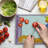 Ambesonne Zoo Cutting Board Large Size Animals Peeping Window Multicolor