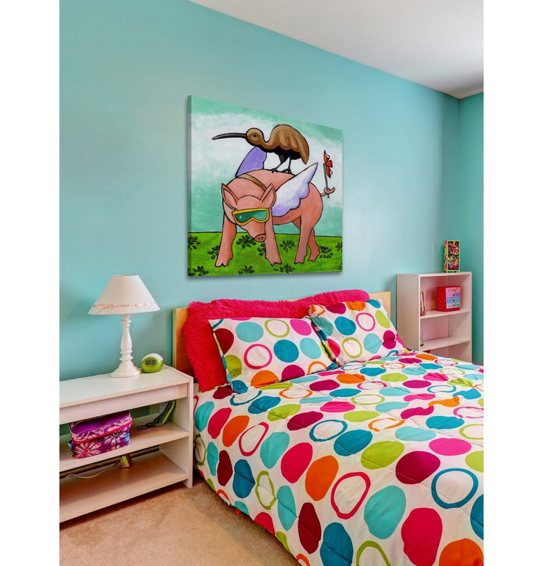 Janet Nelson - Wrapped Canvas Painting, 122cm H x 122cm W x 3.81cm D
