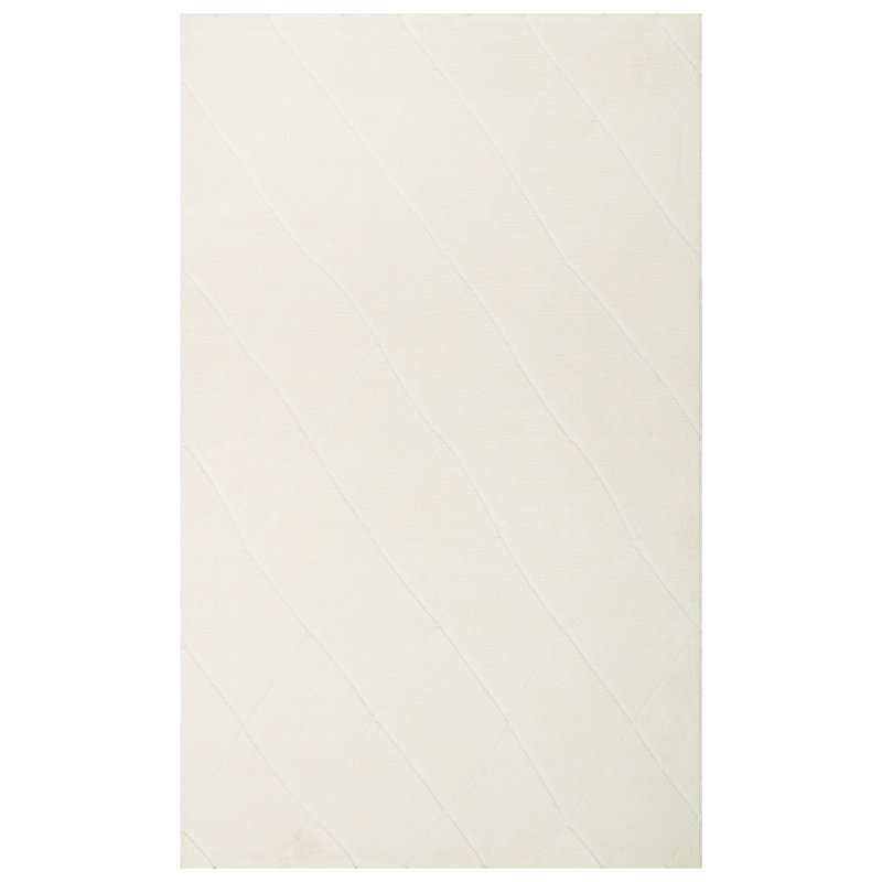 Premium Hall Carpet, White, 31.5 x 59.1 inches | 100% Micropolyester, 2.3 lbs/sq ft | Machine Woven, 192,000 Thread Points | Easy to Clean with Vacuum & Spot Remover, Perfect for Modern Entryways & Living Spaces