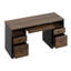 150cm Executive Desk With 2 File&Storage Drawers, Computer Writing Desk With Keyboard Tray For Home Office-1825804559