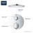GROHE Grohtherm 2-Handle Shower Thermostatic Valve Trim Kit-73226930