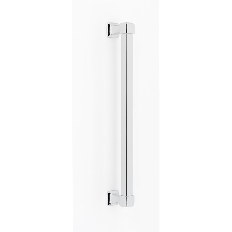 Poignée barre 12 po Cube, Chrome poli
