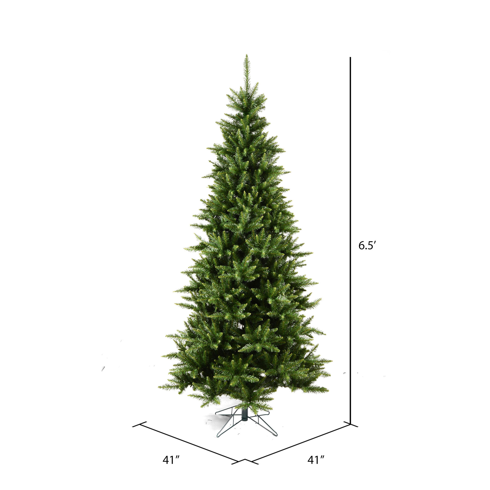 Peabody Fir Artificial Christmas Tree, 6.5'