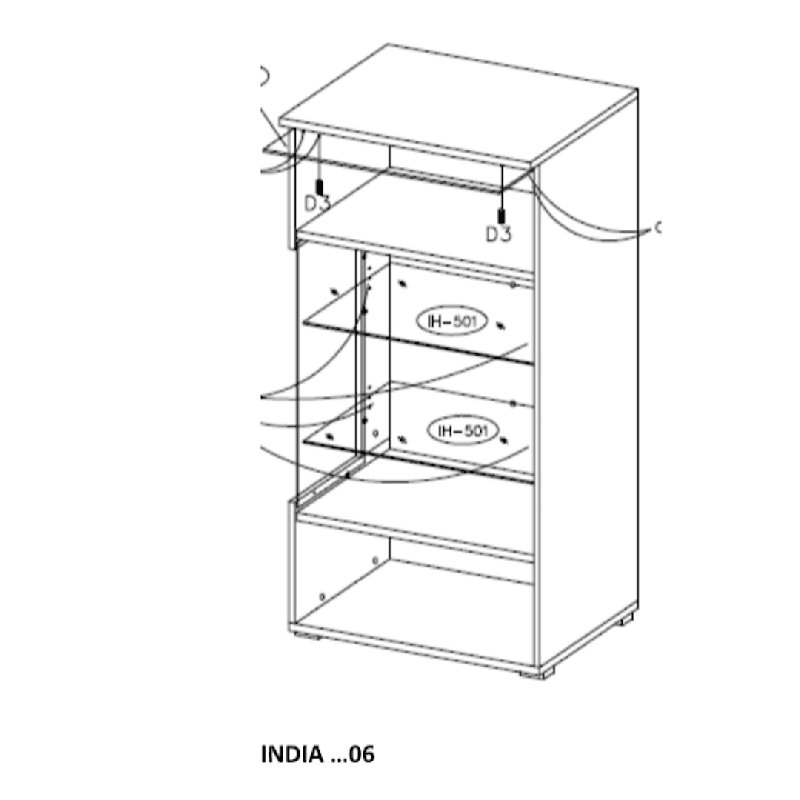 Daryla 45cm Sideboard