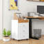 Office Storage Cabinet on Wheels with 3 Drawer and Removable Tray-909842835