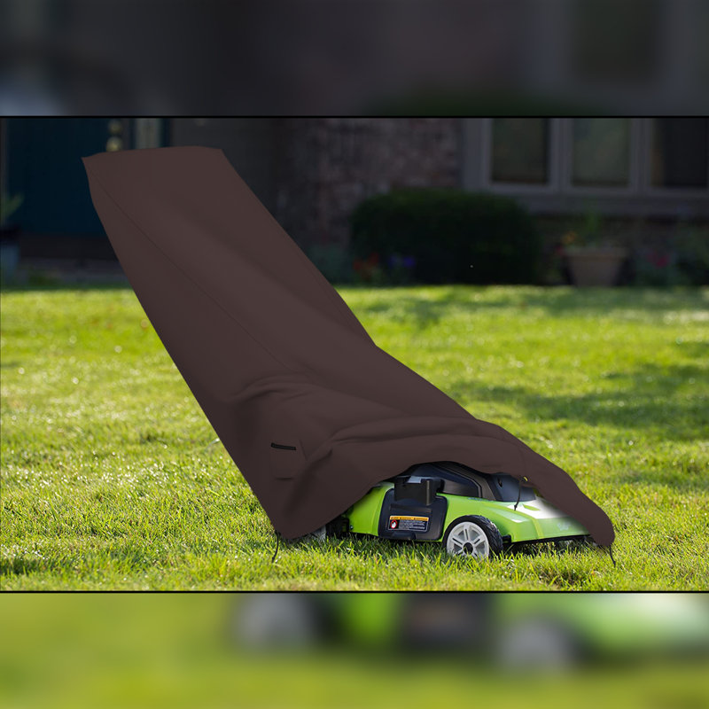 Heavy Duty Waterproof Push Lawn Mower Cover, Durable & UV Resistant Outdoor Riding Lawn Mower Cover, 44" H x 40" W x 20" D