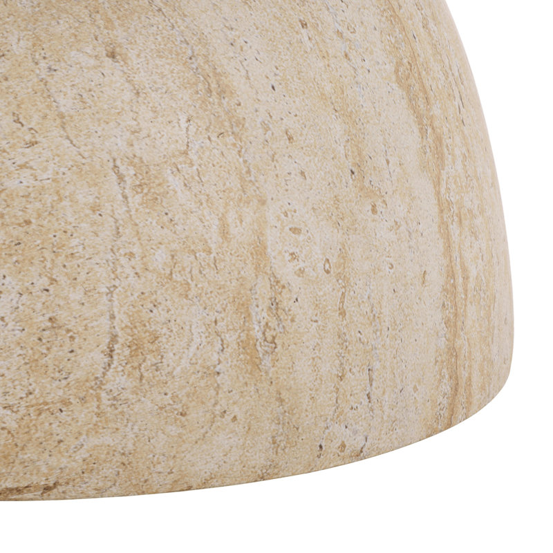 Aurielle Hourglass Accent Table, Travertine